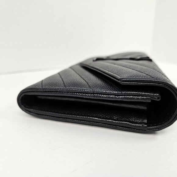 Yves Saint Laurent YSL Black Caviar Leather Wallet - Picture 8 of 16
